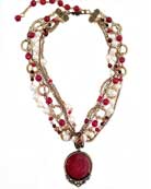 Ruby Arts & Crafts Statement necklace, price: $414.00. Click on 'Large View' for large picture