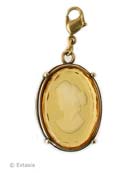 Light Topaz Oval Charm, price: $85.00. Click on 'Large View' for large picture