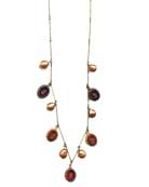 Fresh Water Pearl and Red Intaglio Necklace, price: $200.00. Click on 'Large View' for large picture