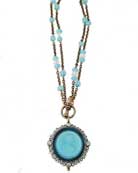 Victoriana Convertible Aqua Necklace, price: $245.00. Click on 'Large View' for large picture