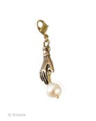 Hand & Pearl Charm, price: $29.00. Click on 'Large View' for large picture