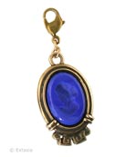 Lapis Oval Intaglio Charm, price: $74.00. Click on 'Large View' for large picture