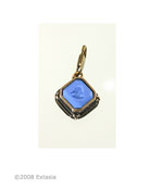 French Blue Intaglio Charm, price: $46.00. Click on 'Large View' for large picture