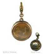 Butterscotch Dome Charm, price: $82.00. Click on 'Large View' for large picture