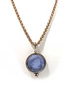 Periwinkle Chain & Pendant Necklace, price: $226.00. Click on 'Large View' for large picture