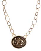 Ram Head Necklace, price: $214.00. Click on 'Large View' for large picture