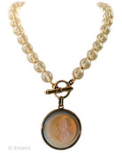 Butterscotch Beaded Necklace, price: $255.00. Click on 'Large View' for large picture