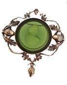 Acorn Olivine Pin, price: $240.00. Click on 'Large View' for large picture