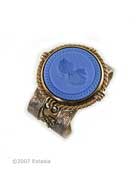  French Blue Intaglio Cuff Bracelet, price: $420.00. Click on 'Large View' for large picture