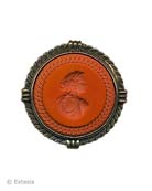 Large Pumpkin Intaglio Pin, price: $208.00. Click on 'Large View' for large picture
