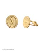 Aegean Queen Cameo Cufflinks, price: $89.00. Click on 'Large View' for large picture
