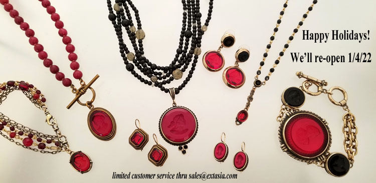 Extasia cameo and intaglio jewelry